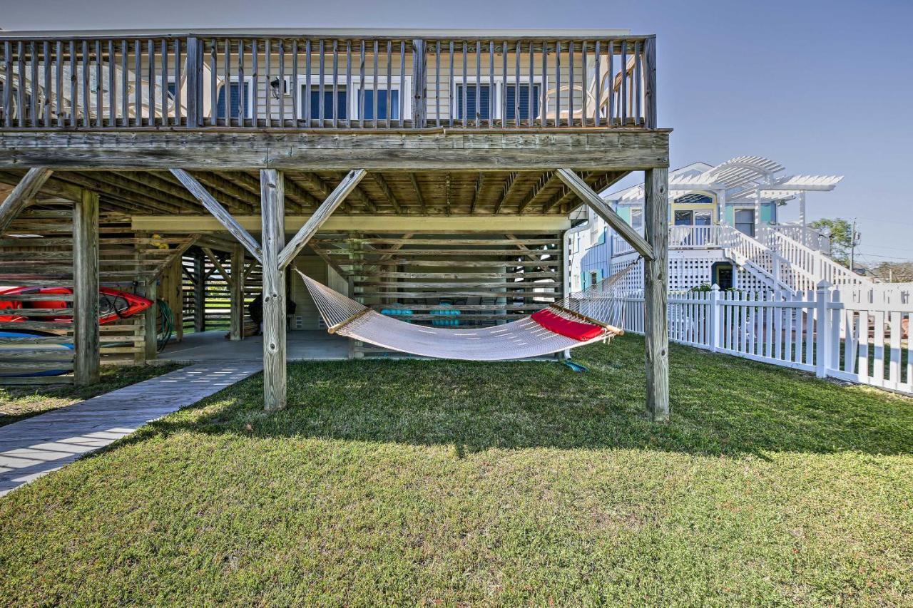 Obx Getaway With Boat Dock On Colington Harbour Kill Devil Hills Exterior foto